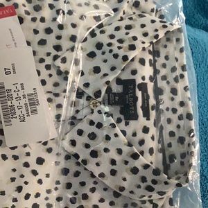 Talbots NWT animal print blouse